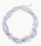 The Bluff Necklace 18" Blue Chalcedony
