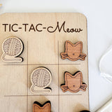 Cat Mini Tic-Tac-Toe Game - Cat Mom Gift