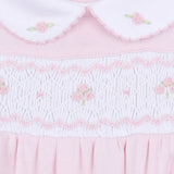 Lillian Smocked Bubble - Pink
