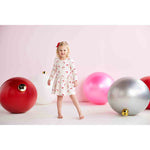 Pink Vintage Santa Toddler Dress 12-18 Months