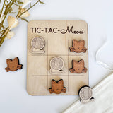 Cat Mini Tic-Tac-Toe Game - Cat Mom Gift