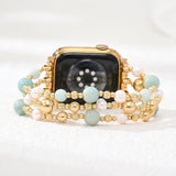 Amazonite Pearl Balance Stretch Apple Watch Strap