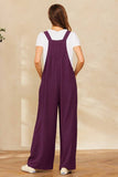 Solid Button Sling Jumpsuit