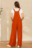 Solid Button Sling Jumpsuit
