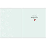 Pet Sympathy Greeting Card - Paw Prints
