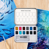 Watercolor Pocket Set Of 12 With Brush - Forest Colors