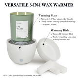 Carolina Wellness 3-in-1 Multifunctional Warmer, White
