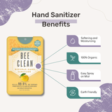 Bee Clean Organic Beeswax Hand Sanitizer - Citrus & Peppermint