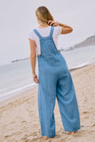 Washed Chambray Overall Jumpsuit