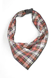 White Tartan Scarf