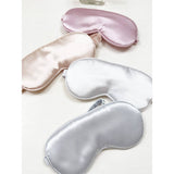 Solid Silk Satin Sleeping Mask Eye Mask