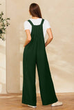 Solid Button Sling Jumpsuit