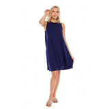 Navy Inman Ribbed Dress