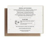 Botanical Thank You Plantable Herb  Seed Card