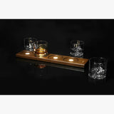 The American Peaks - 4-Piece Bourbon Whiskey Glass Set