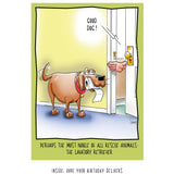 Lavatory Retriever | Funny Birthday Card