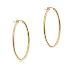 Oval Gold 2" Hoop - Smooth