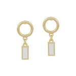 Pacey White Earrings