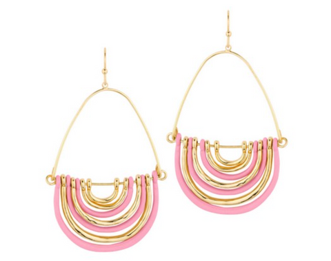 York Earring: Pink