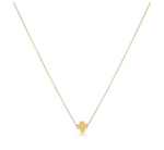 16"  Necklace Gold- Signature Cross Gold