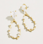 Sea Coral Pearl Earrings Pearl