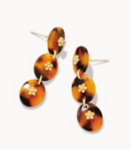 Harbor Linear Resin Earrings Flowers/Tortoise