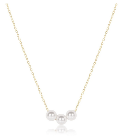 16" Necklace Gold - Joy Pearl