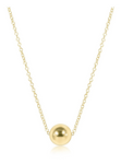 16" Necklace Gold - Classic 8mm Gold