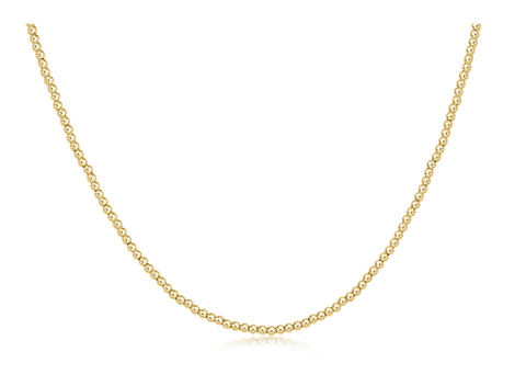 17" Choker Classic Gold 2mm Bead