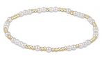 Hope Unwritten 3mm Bead Bracelet - Pearl