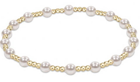 enewton Extends - Classic Sincerity Pattern 4mm Bead Bracelet - Pearl