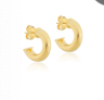 Adore Hoops - Brushed 18k Gold Plated