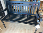 Black Slat Bench