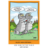 T-Rex with Calculator | Funny Birthday Card