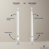 Colonial Candle Classic Taper-Unscented-8in-White