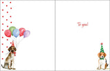 Birthday Greeting Card - Birthday Party Dogs