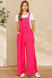 Solid Button Sling Jumpsuit