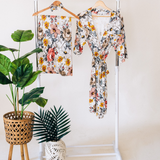 Vintage Floral Maternity Delivery Gown & Vintage Floral Swaddle