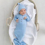 Baby Gown & Hat Set- Newborn-3mo.
