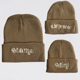 Matching Knit Hats- Mini- Tan
