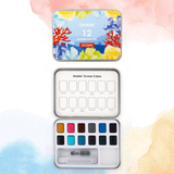 Watercolor Pocket Set Of 12 With Brush - Forest Colors