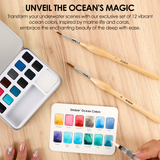 Watercolor Pocket Set Of 12 With Brush - Forest Colors