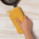 Ochre Knit Potholder
