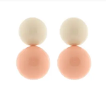 Bubble Gum Baubles: Double Color Ball Earrings