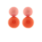 Bubble Gum Baubles: Double Color Ball Earrings