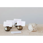 Metal Bell Place Card Holders, Set of 4 in Bag