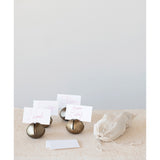 Metal Bell Place Card Holders, Set of 4 in Bag
