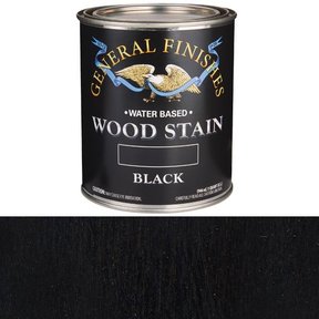 Water Based Wood Stain - Black - Quart