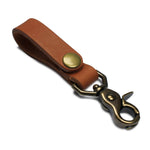 Belt Loop Leather Key Fob Brown
