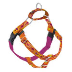 EarthStyle Orange Paisley Freedom No-Pull Harness Only 1" Medium